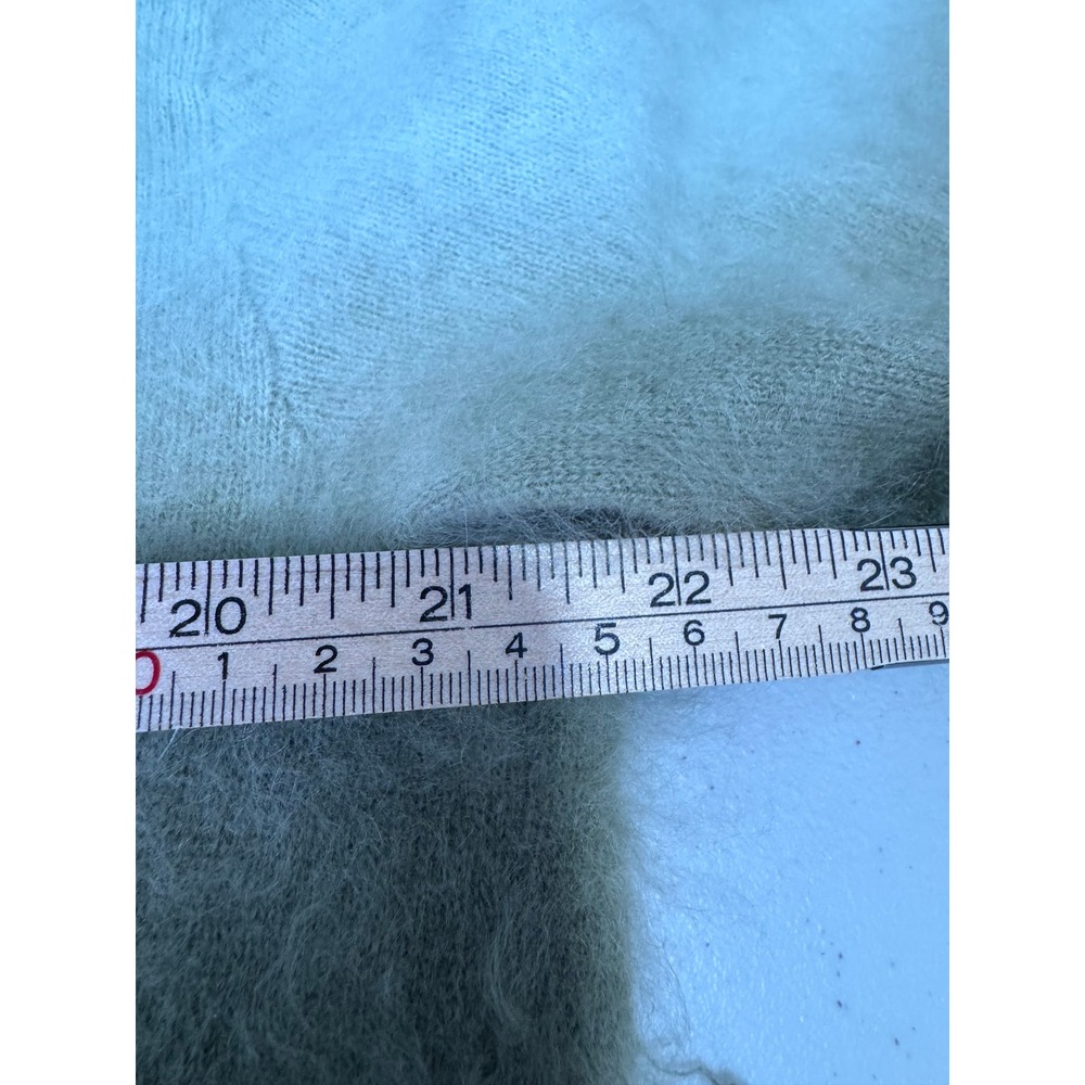 J.Crew Dip-Dyed Brushed Cashmere Sweater Small Sea Mist Pine Green Size XS - Picture 5 of 6